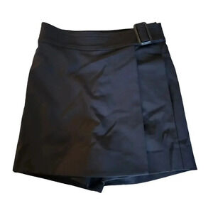 525 America Revolve Black Pull On Belted Pockets Short Skirt Size X-Small